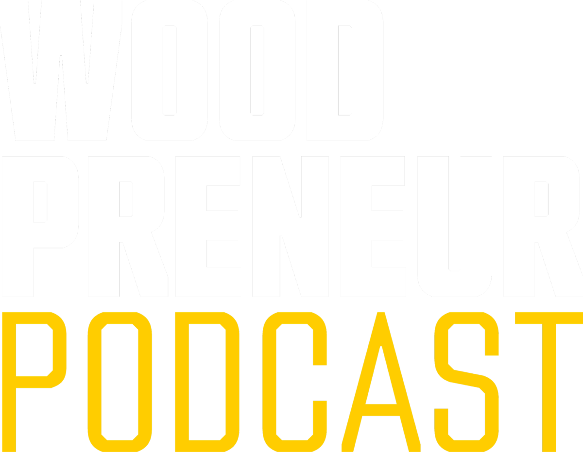 woodpreneur podcast logo reversed